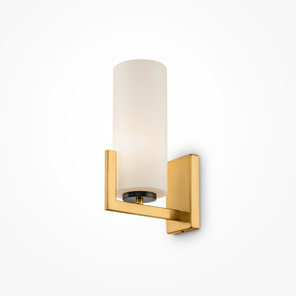 Lampa ścienna Maytoni Fortano IP20 1xE27 MOD089WL-01BS | Czarny i mosiądz