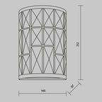Lampa ścienna Maytoni Gelid IP20 1xE27 MOD184-WL-01-CH | Chrom