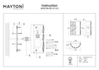 Lampa ścienna Maytoni Gelid IP20 1xE27 MOD184-WL-01-CH | Chrom