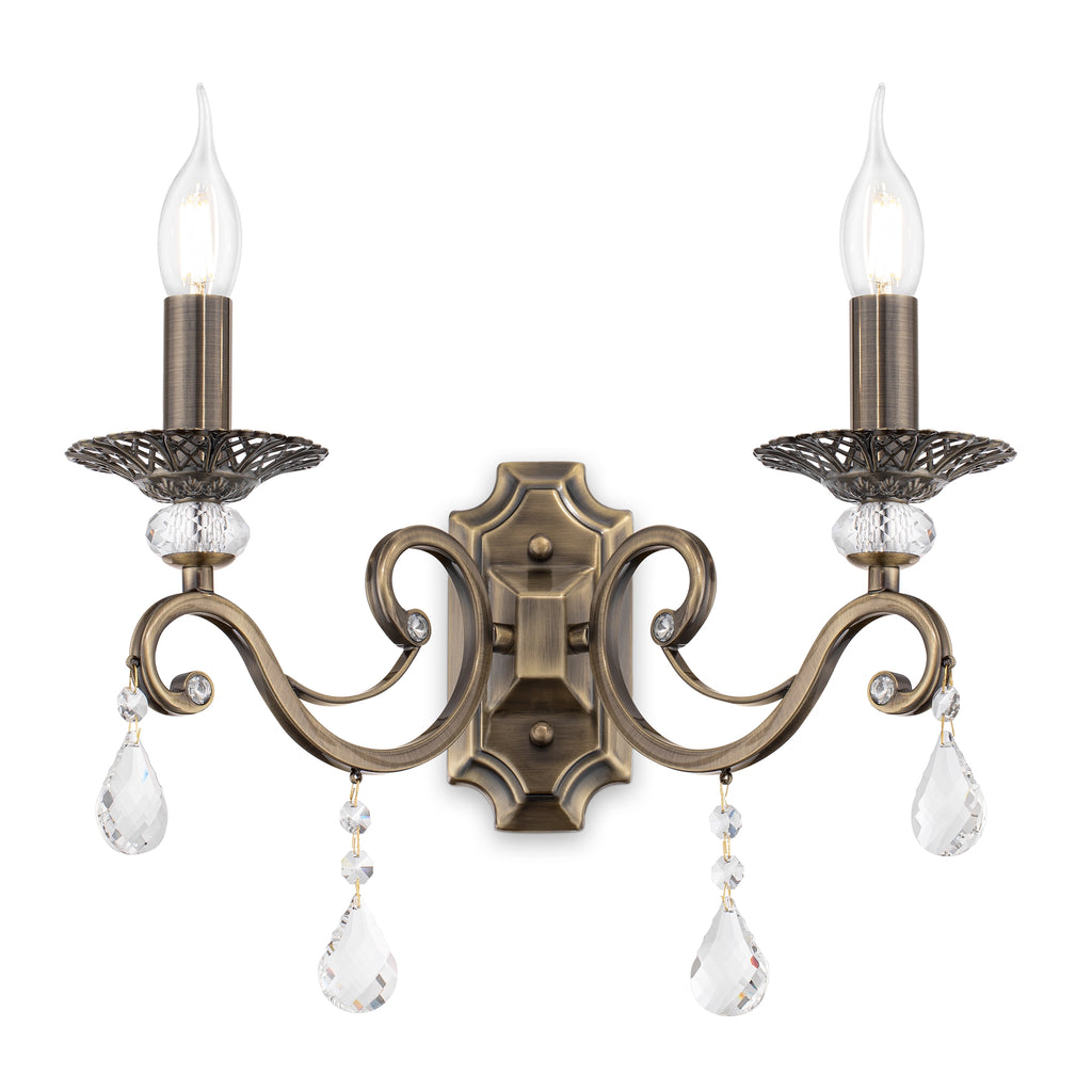 Lampa ścienna Maytoni Grace IP20 2xE14 RC247-WL-02-R | Brązowy