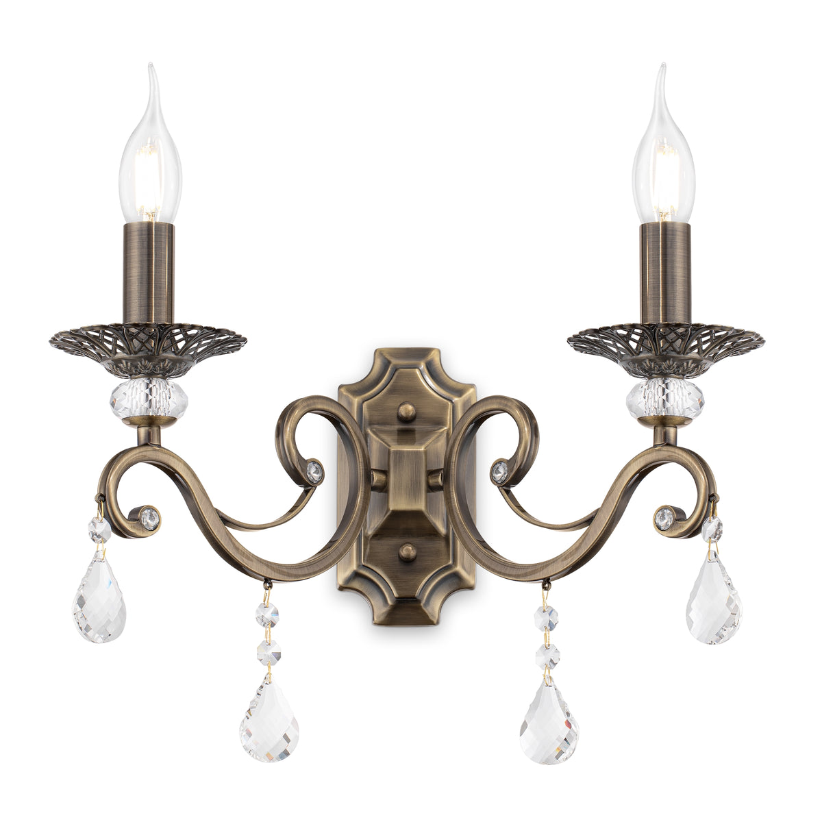 Lampa ścienna Maytoni Grace IP20 2xE14 RC247-WL-02-R | Brązowy