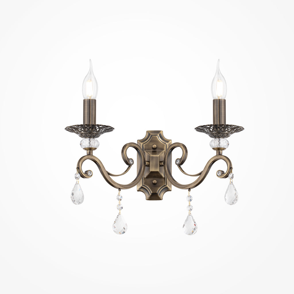 Lampa ścienna Maytoni Grace IP20 2xE14 RC247-WL-02-R | Brązowy