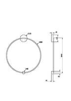 Lampa ścienna Maytoni Halo IP20 x MOD005WL-L46BSK1 | Mosiądz
