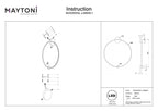 Lampa ścienna Maytoni Halo IP20 x MOD005WL-L46BSK1 | Mosiądz