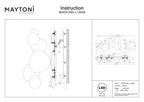 Lampa ścienna Maytoni Jack-stone IP20 x MOD314WL-L13N3K | Nikiel