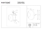 Lampa ścienna Maytoni Jupiter IP20 x MOD320WL-L10BS3K | Mosiądz