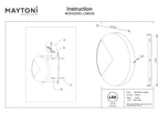 Lampa ścienna Maytoni Jupiter IP20 x MOD320WL-L5BS3K | Mosiądz
