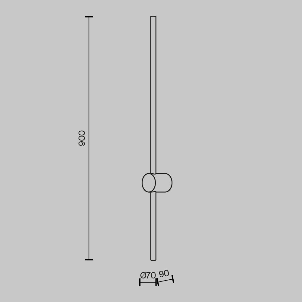Lampa ścienna Maytoni Light stick IP20 x MOD237WL-L11BS3K | Mosiądz