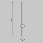 Lampa ścienna Maytoni Light stick IP20 x MOD237WL-L11BS3K | Mosiądz