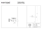 Lampa ścienna Maytoni Light stick IP20 x MOD237WL-L11BS3K | Mosiądz
