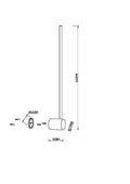 Lampa ścienna Maytoni Light stick IP20 x MOD237WL-L6BS3K | Mosiądz