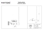 Lampa ścienna Maytoni Light stick IP20 x MOD237WL-L6BS3K | Mosiądz