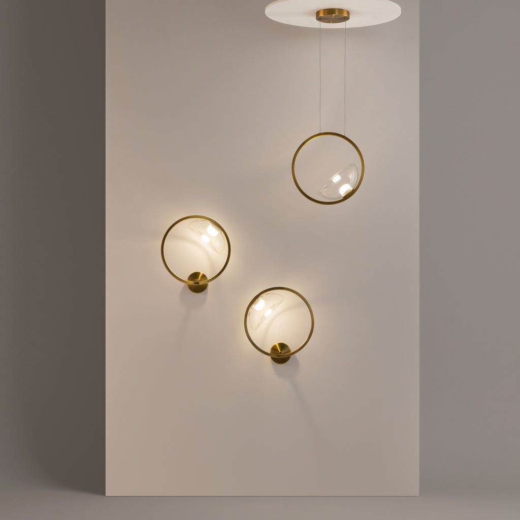 Lampa ścienna Maytoni Lunare IP20 x MOD327WL-L5BS3K | Mosiądz