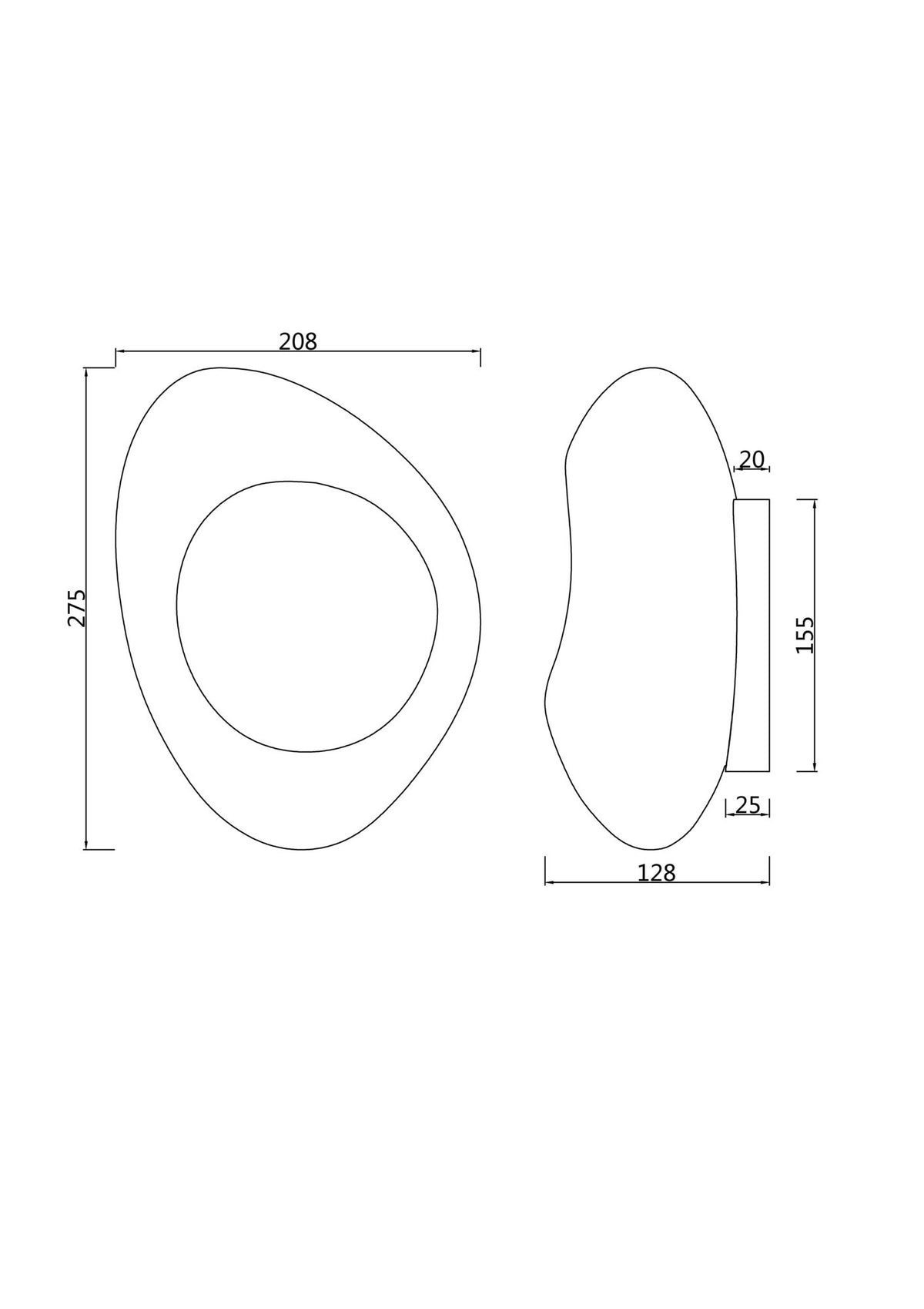 Lampa ścienna Maytoni Mabell IP20 1xE14 MOD306WL-01G | Czarny