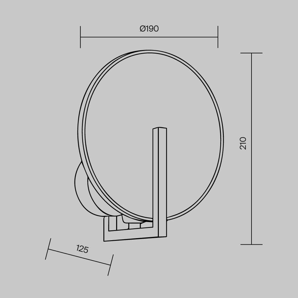 Lampa ścienna Maytoni Marmo IP20 1xE14 MOD099WL-01G2 | Mosiądz