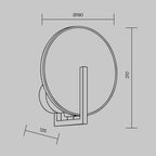 Lampa ścienna Maytoni Marmo IP20 1xE14 MOD099WL-01G2 | Mosiądz