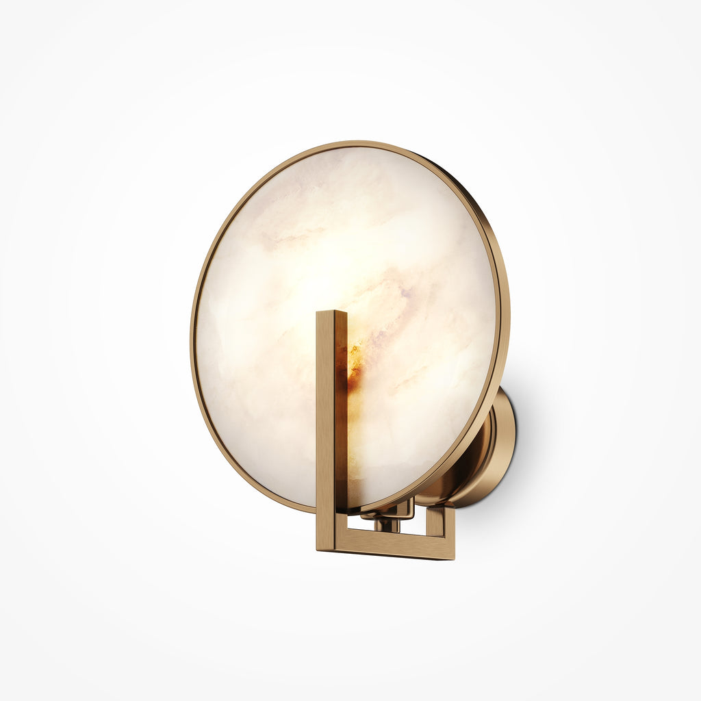 Lampa ścienna Maytoni Marmo IP20 1xE14 MOD099WL-01G2 | Mosiądz