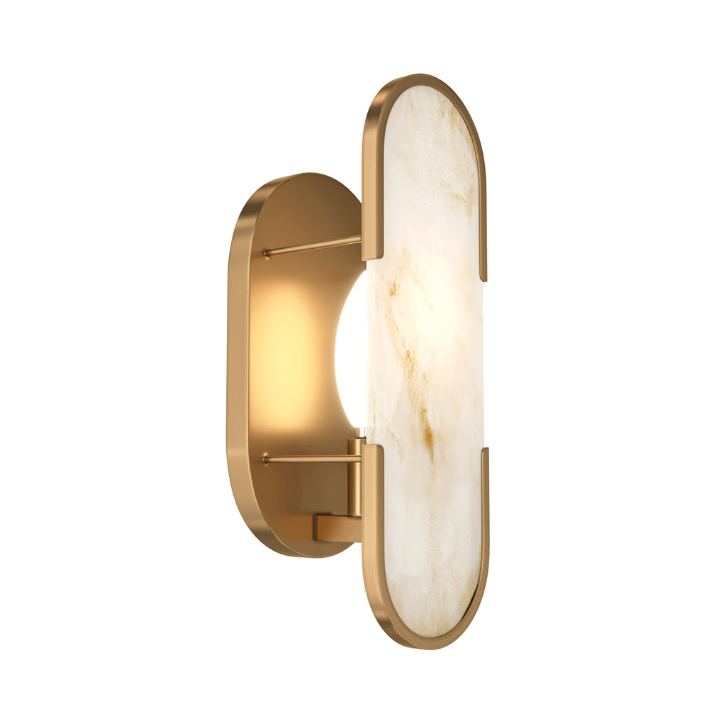 Lampa ścienna Maytoni Marmo IP20 1xE14 MOD099WL-01G3 | Mosiądz