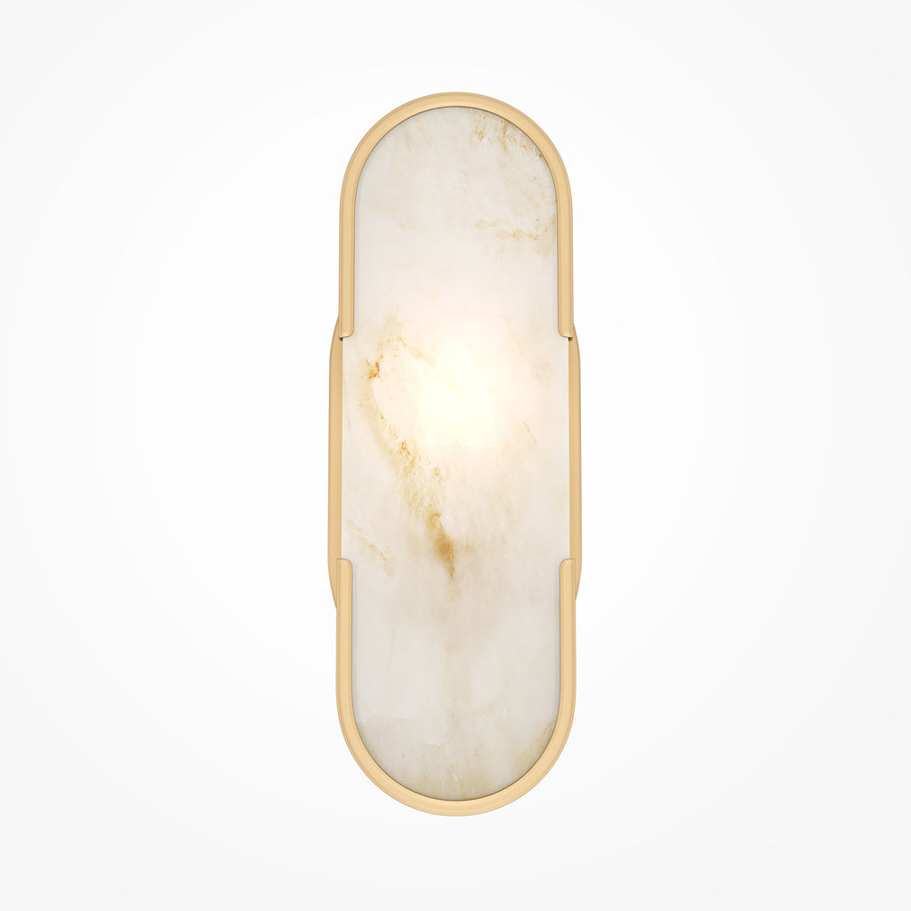 Lampa ścienna Maytoni Marmo IP20 1xE14 MOD099WL-01G3 | Mosiądz