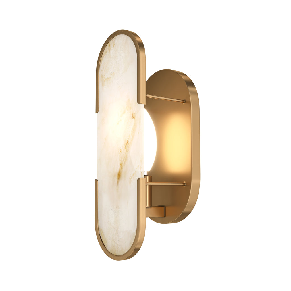 Lampa ścienna Maytoni Marmo IP20 1xE14 MOD099WL-01G3 | Mosiądz