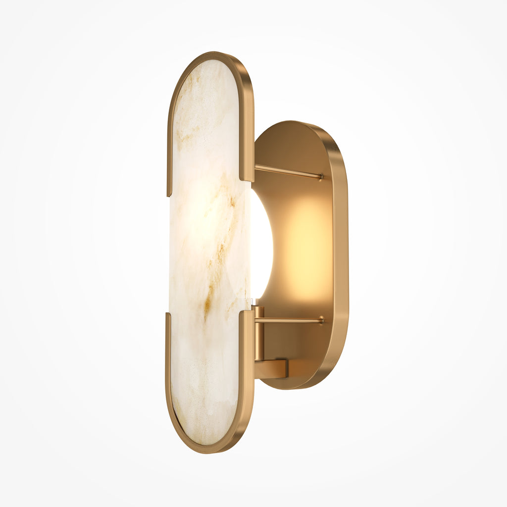 Lampa ścienna Maytoni Marmo IP20 1xE14 MOD099WL-01G3 | Mosiądz
