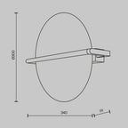Lampa ścienna Maytoni Mira IP20 x MOD279WL-L14G3K | Złoto