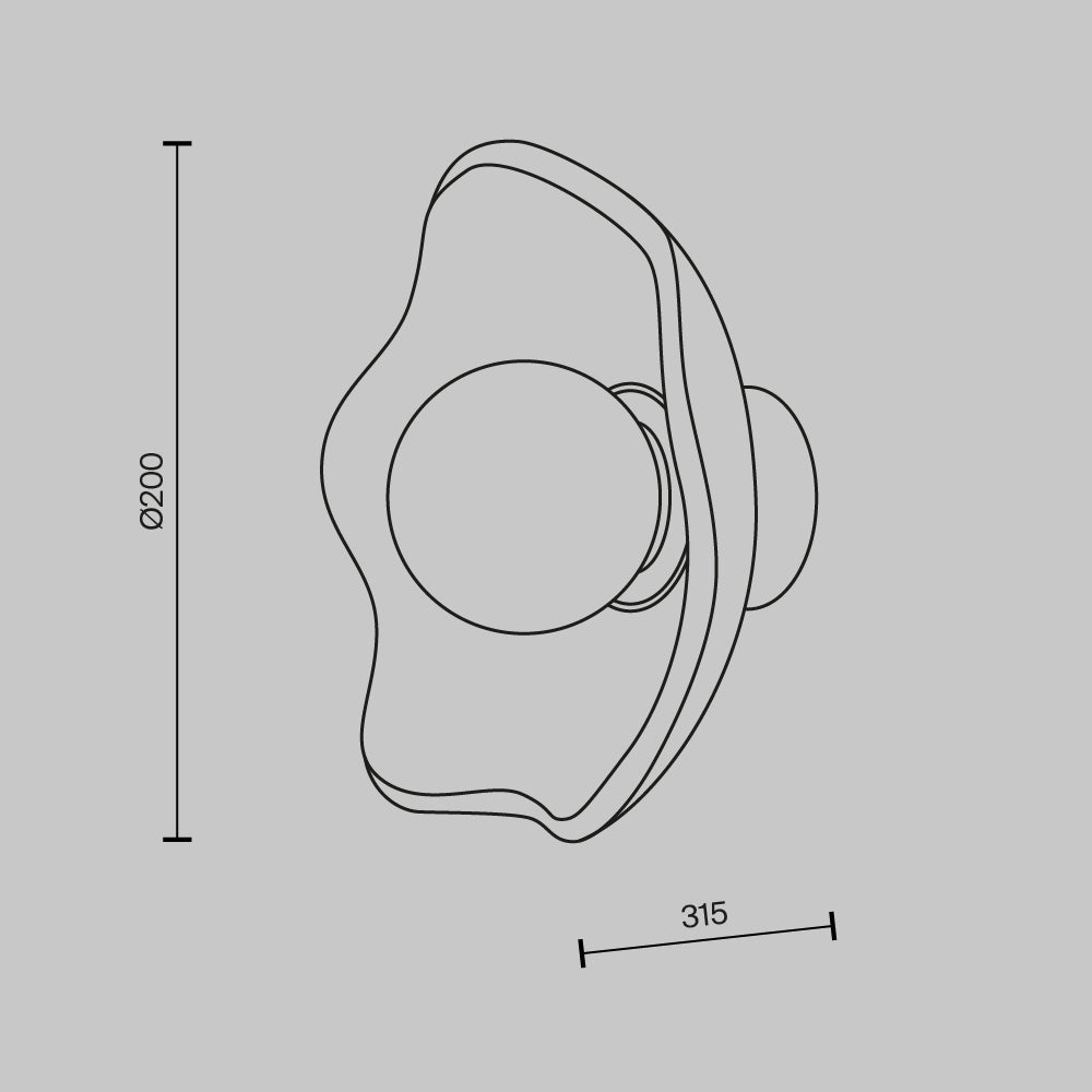 Lampa ścienna Maytoni Miracle IP20 1xG9 MOD207WL-01BS | Mosiądz