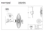 Lampa ścienna Maytoni Nami IP20 x MOD400WL-L5W2.7K | Biały