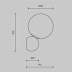 Lampa ścienna Maytoni Nostalgia IP20 1xE14 MOD048WL-01G | Czarno-złoty