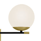 Lampa ścienna Maytoni Nostalgia IP20 2xE14 MOD050WL-02G | Czarno-złoty