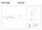 Lampa ścienna Maytoni Notta IP20 1xG9 MOD417WL-01B | Czarny