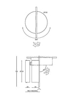 Lampa ścienna Maytoni Nuance IP20 x MOD180WL-L4B3K | Czarny