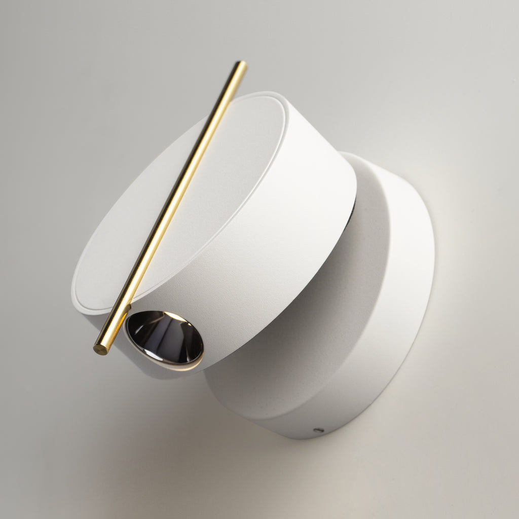Lampa ścienna Maytoni Nuance IP20 x MOD180WL-L4W3K1 | Biały i mosiądz