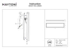 Lampa ścienna Maytoni Orign IP20 x MOD311WL-L55B3K | Czarny