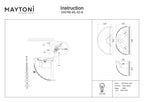 Lampa ścienna Maytoni Ottilia IP20 2xE14 DIA700-WL-02-G | Złoto