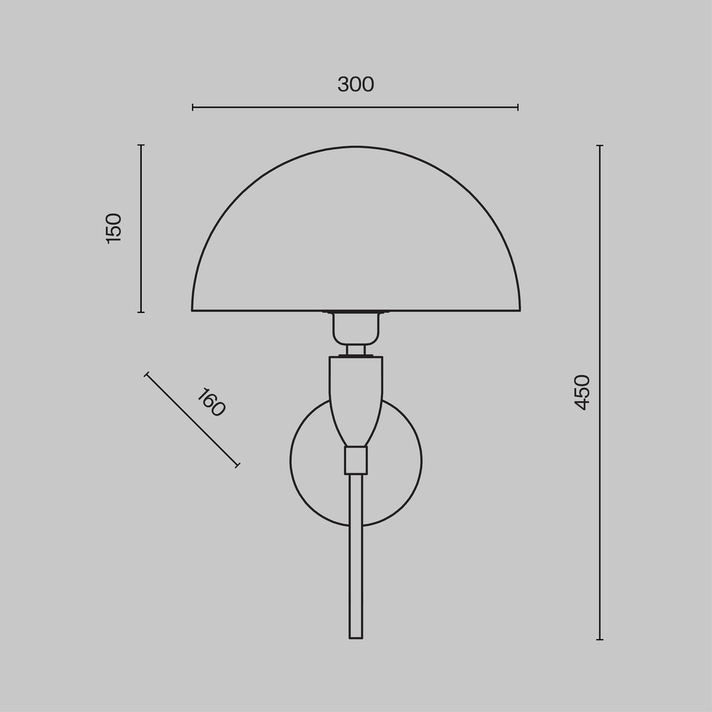Lampa ścienna Maytoni Prima IP20 1xE27 Z034WL-01CH | Chrom