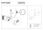 Lampa ścienna Maytoni Rendez-vous IP20 1xE14 MOD109WL-01BS | Mosiądz
