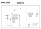 Lampa ścienna Maytoni Revero IP20 1xE14 MOD085WL-01BS | Mosiądz