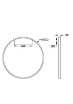 Lampa ścienna Maytoni Rim IP20 x MOD058WL-L50B3K | Czarny