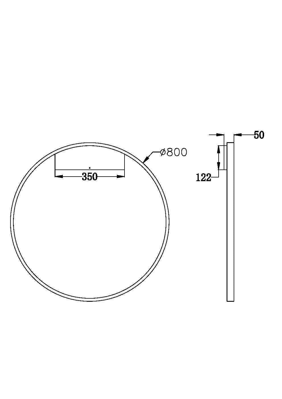 Lampa ścienna Maytoni Rim IP20 x MOD058WL-L50BS3K | Mosiądz