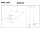 Lampa ścienna Maytoni Rotta IP20 x MOD413WL-L6B3K | Czarny
