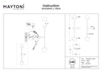 Lampa ścienna Maytoni Touch IP20 x MOD285WL-L10B3K | Czarny