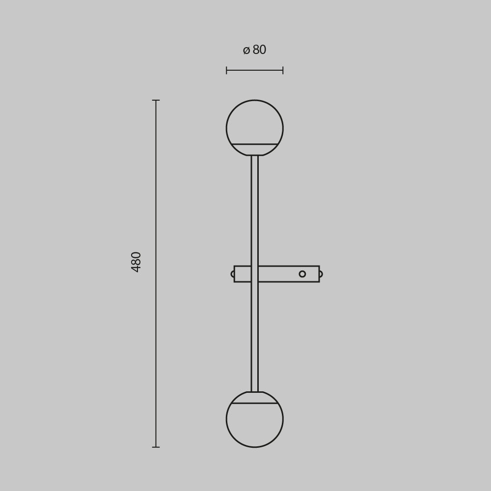 Lampa ścienna Maytoni Touch IP20 x MOD285WL-L10BS3K | Mosiądz