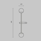 Lampa ścienna Maytoni Touch IP20 x MOD285WL-L10BS3K | Mosiądz
