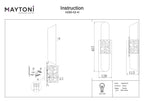 Lampa ścienna Maytoni Venera IP20 2xE14 H260-02-N | Mosiądz
