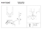 Lampa ścienna Maytoni Vigo IP20 4xG9 MOD620WL-04B | Czarny