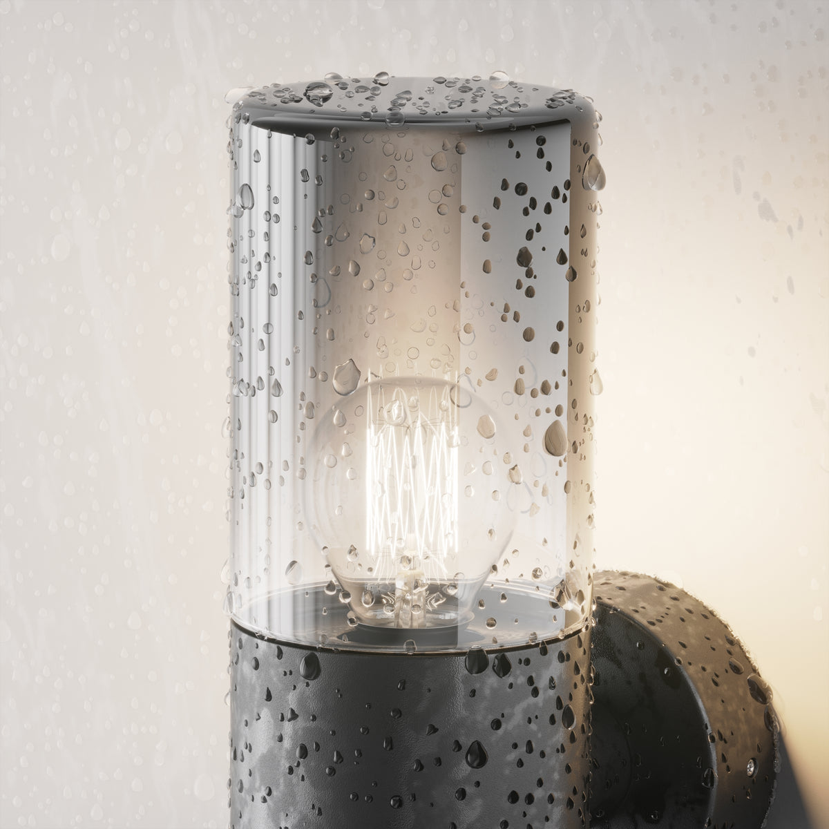 Lampa ścienna Outdoor Amas IP54 1xE27 O432WL-01GF | Grafit