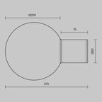 Lampa ścienna Outdoor Bold IP54 1xE27 O598WL-01B1 | Czarny