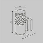 Lampa ścienna Outdoor Bowery IP54 1xGU10 O583WL-01B | Czarny