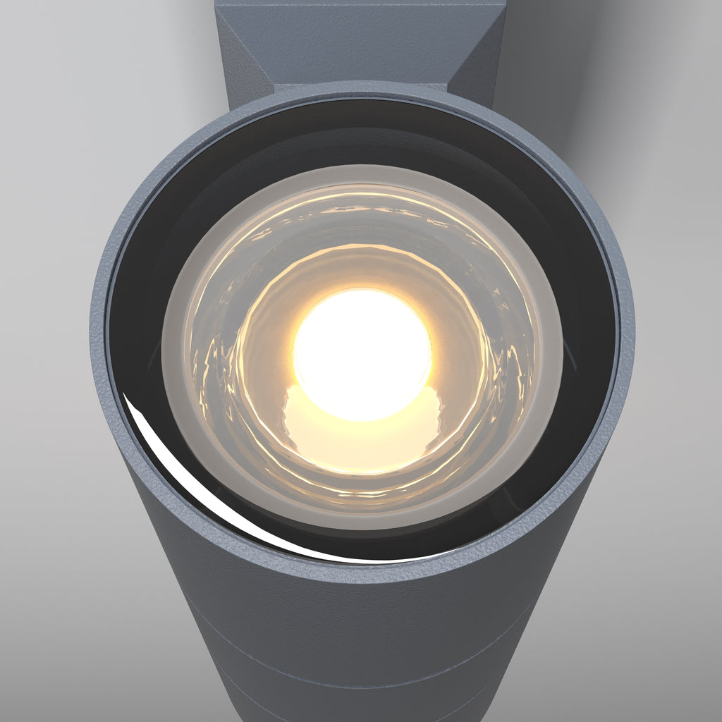 Lampa ścienna Outdoor Bowery IP54 2xGU10 O574WL-02GR | Szary